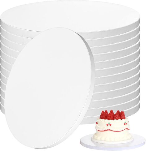 12Pcs 12 Inch Cake Drums, Round Cake Drum 12 Inch Cake Boards 12 Inch 1/2" Thick Sturdy Corrugated Cake Base for Multi-Layer Heavy, Tiered Cakes Display in Saudi Arabia