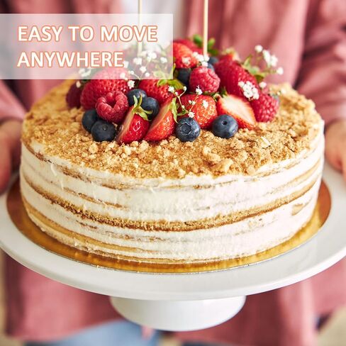 12Pcs 12 Inch Cake Drums, Round Cake Drum 12 Inch Cake Boards 12 Inch 1/2" Thick Sturdy Corrugated Cake Base for Multi-Layer Heavy, Tiered Cakes Display in Saudi Arabia