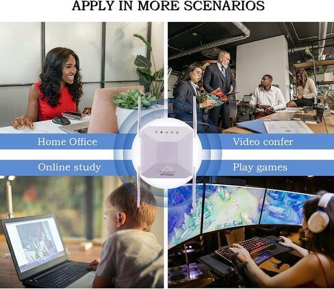 WiFi Repeater Extender Signal Booster for Home - Rapid Setup 2.4GHz Long-Range Internet Booster, 300Mbps, WiFi Extender with Ethernet Port in Saudi Arabia
