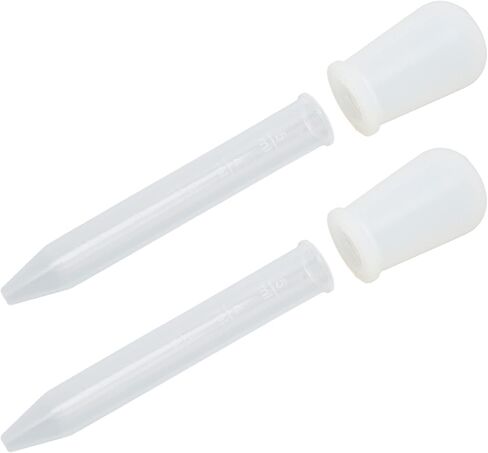 Transfer Pipettes, Pipettor Accessories 2pcs Liquid Dropper 5ml Capacity Pipette Tips Light Weight Measuring Pipettes Compact Portable Pipettes for Science Laboratory DIY Art in Saudi Arabia