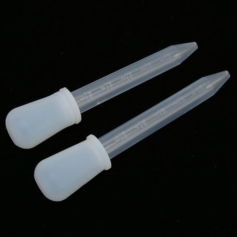 Transfer Pipettes, Pipettor Accessories 2pcs Liquid Dropper 5ml Capacity Pipette Tips Light Weight Measuring Pipettes Compact Portable Pipettes for Science Laboratory DIY Art in Saudi Arabia