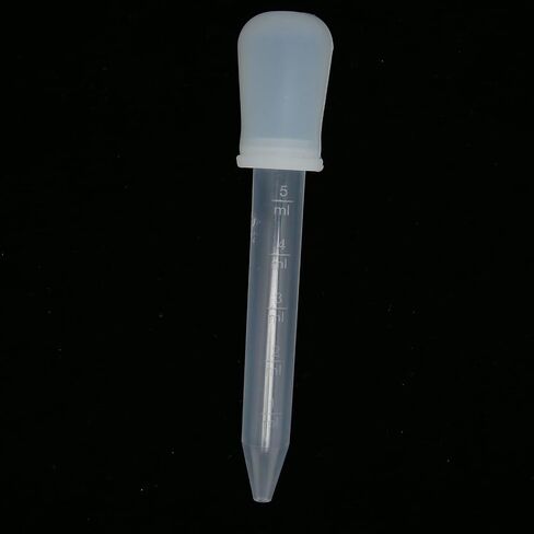 Transfer Pipettes, Pipettor Accessories 2pcs Liquid Dropper 5ml Capacity Pipette Tips Light Weight Measuring Pipettes Compact Portable Pipettes for Science Laboratory DIY Art in Saudi Arabia