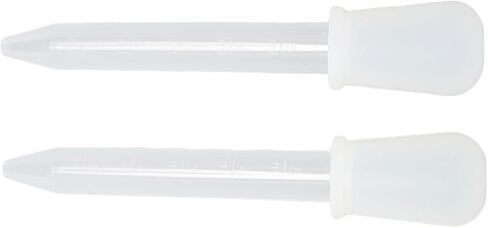 Transfer Pipettes, Pipettor Accessories 2pcs Liquid Dropper 5ml Capacity Pipette Tips Light Weight Measuring Pipettes Compact Portable Pipettes for Science Laboratory DIY Art in Saudi Arabia