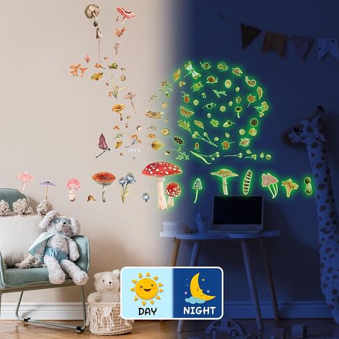 Glow in The Dark Cat Paw Wall Decals, Black and Pink Cute Puppy Paw Stickers for Kids, Removable Luminous Stickers for Ceiling, Baby Nursery Bedroom in Saudi Arabia