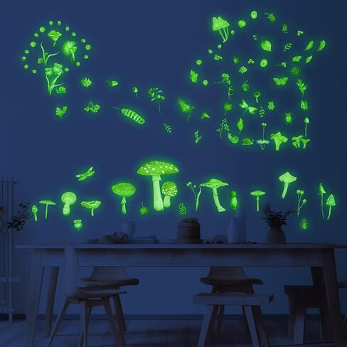 Glow in The Dark Cat Paw Wall Decals, Black and Pink Cute Puppy Paw Stickers for Kids, Removable Luminous Stickers for Ceiling, Baby Nursery Bedroom in Saudi Arabia