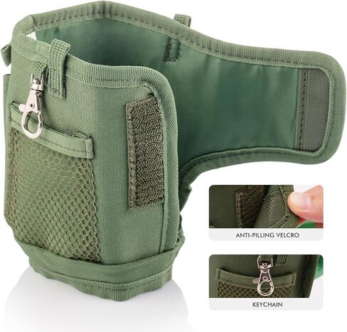 Water Bottle Carrier Bag with Strap for Stanley Cup Accessories 40oz, Elastic Phone Pocket Anti-Pilling Velcro, Insulated Water Bottle Holder Pouch with Strap for Stanley 40 oz Tumbler in Saudi Arabia
