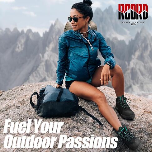 R CORD Womens Hiking Boots Waterproof Comfortable Non-Slip Hiking Boots Womens Lightweight Outdoor Trekking Camping Boots in Saudi Arabia