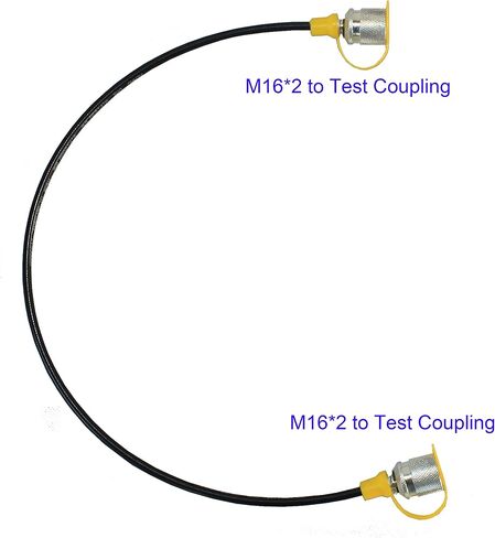 XZT M16-M16 9000PSI/630BAR خرطوم اختبار الضغط الهيدروليكي، خرطوم تبريد الاختبار (35FT/10m) in Saudi Arabia