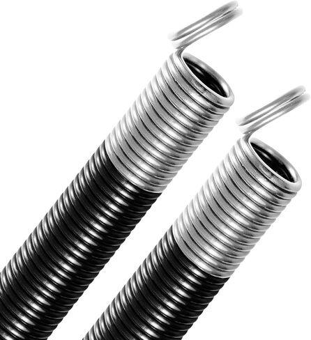 110 lb. Heavy-Duty Double-Looped Garage Door Extension Spring (2-Pack) - White | Springs for Overhead Garage Door Hardware Repair | Minimum 30,000 Cycles for 7' Feet Garage Door in Saudi Arabia