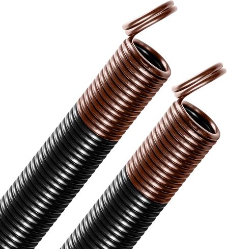 110 lb. Heavy-Duty Double-Looped Garage Door Extension Spring (2-Pack) - White | Springs for Overhead Garage Door Hardware Repair | Minimum 30,000 Cycles for 7' Feet Garage Door in Saudi Arabia