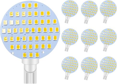 GRV T10 921 194 LED Bulb 24-5050 SMD lamp Super Bright AC 12V /DC 12V -24V for RV Boat Iandscaping Ceiling Dome Interior Lights Warm White (2nd Generation) Pack of 2 in Saudi Arabia