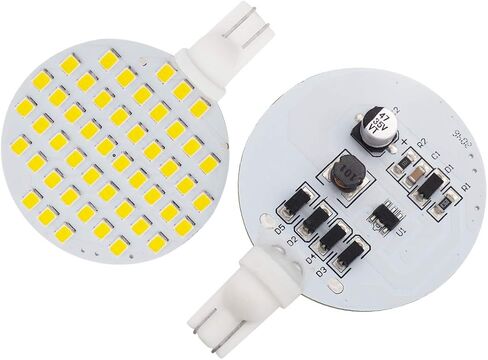 GRV T10 921 194 LED Bulb 24-5050 SMD lamp Super Bright AC 12V /DC 12V -24V for RV Boat Iandscaping Ceiling Dome Interior Lights Warm White (2nd Generation) Pack of 2 in Saudi Arabia