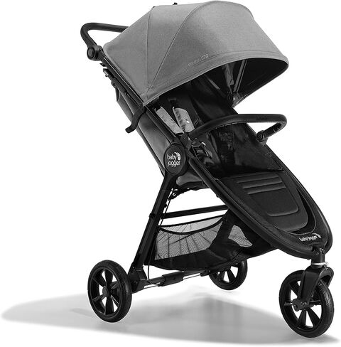 عربة أطفال فردية Baby Jogger City Mini GT2، سلسلة صديقة للبيئة، ضباب أردوازي، استخدام في أربعة اتجاهات مع محولات مقعد السيارة للرضع متضمنة in Kuwait