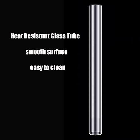 Borosilicate Glass Tubes for Glass Blowing: Glass Tubing 12mm Glass Blowing Tubes 6 inch Short Glass Straws Shatter Resistant Clear Glass Pipe in Kuwait