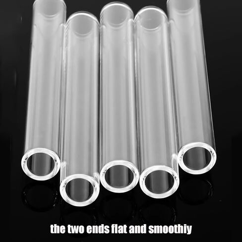 Borosilicate Glass Tubes for Glass Blowing: Glass Tubing 12mm Glass Blowing Tubes 6 inch Short Glass Straws Shatter Resistant Clear Glass Pipe in Kuwait