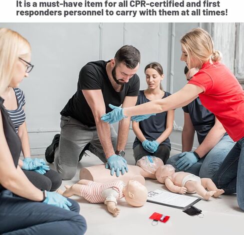25 عبوة من سلسلة مفاتيح قناع الجيب CPR، درع الوجه CPR مع حاجز التنفس بصمام أحادي الاتجاه للإسعافات الأولية أو تدريب ADE in Saudi Arabia