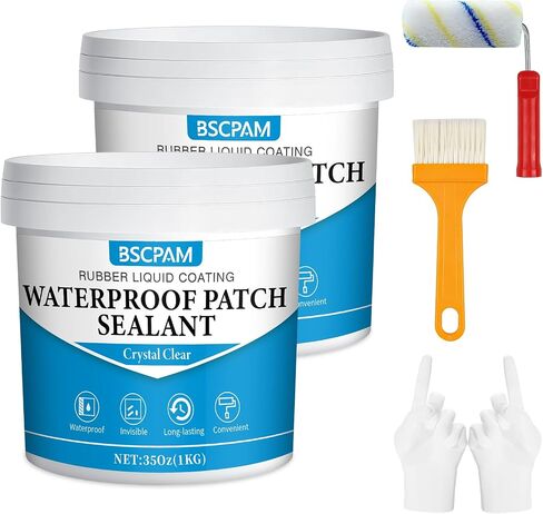Transparent Waterproof Sealant Coating, Liquid Invisible Waterproof Agent,Transparent Waterproof Adhesive Glue for Outdoor & Indoor, Impermeabilizante Transparente for Cracks and Leak-35Oz in Saudi Arabia