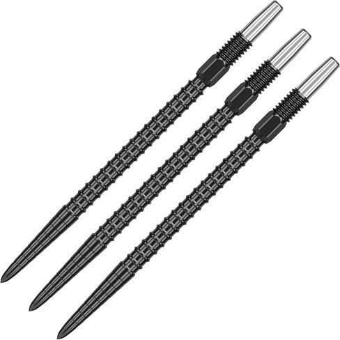 TARGET Darts Swiss Point Dart Points, Chrono (3 Pack Set of Tips) 26MM/30MM/35MM/40MM – Gold/Silver/Black | Change Dart Points, Swiss Storm Points, Professional Darts Accessories in Saudi Arabia