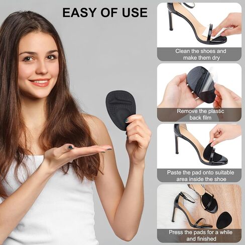 Ball of Foot Cushions, Metatarsal Pads Women, High Heels Non-Slip Comfort Pads, Shoe Support for Metatarsalgia Mortons Neuroma Pain Relief (2 Pairs,Beige) in Saudi Arabia