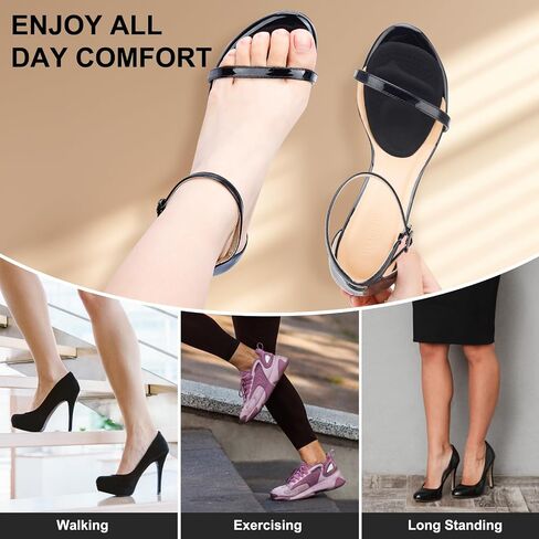Ball of Foot Cushions, Metatarsal Pads Women, High Heels Non-Slip Comfort Pads, Shoe Support for Metatarsalgia Mortons Neuroma Pain Relief (2 Pairs,Beige) in Saudi Arabia