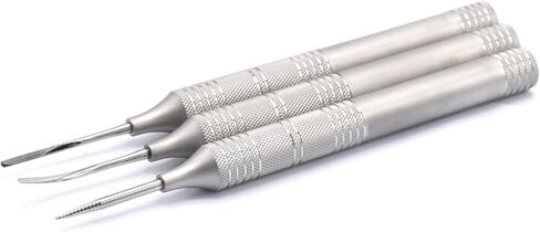 أدوات طب الأسنان المهنية زرع العظم السمحاقي المصعد | تقويم الأسنان PDL | نشر استخلاص الجذر جراحيًا (مجموعة من التيتانيوم المرن من 3 قطع) in Kuwait