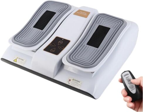 Leg Exerciser with Remote, Adjustable Electric Foot Massager Vibrating Foot Massager - Promotes Leg Exercise, Health, and Blood Circulation in Saudi Arabia