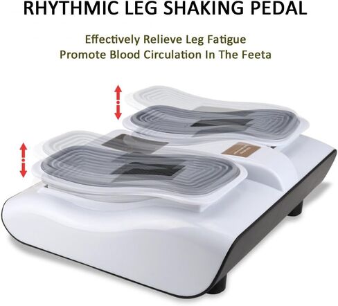 Leg Exerciser with Remote, Adjustable Electric Foot Massager Vibrating Foot Massager - Promotes Leg Exercise, Health, and Blood Circulation in Saudi Arabia