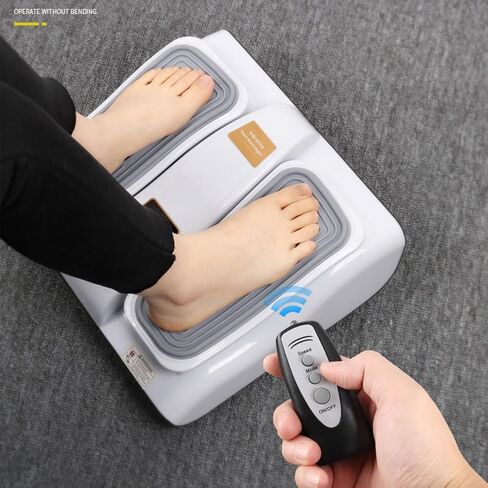 Leg Exerciser with Remote, Adjustable Electric Foot Massager Vibrating Foot Massager - Promotes Leg Exercise, Health, and Blood Circulation in Saudi Arabia