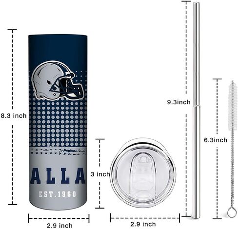 20oz Football Green Bay Stainless Steel Tumbler with Lid and Straw for Football Fans Gifts,Football City Team Color Year Skinny Travel Tumbler Cup for Men Women Keeps Drinks Cold & Hot in Saudi Arabia