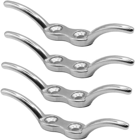 Boat Cleat, 4 6 inch Dock Cleat 316 Stainless Steel Marine Grade, Rope Cleat -Include Mounting Screws in Saudi Arabia