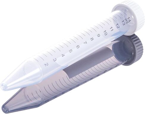 15mL Centrifuge Tubes with 5-Color Screw Caps,Racked[2Recycle Racks*25Tubes],USP VI Grade Polypropylene,Max RCF 12,000xg,Gamma Sterile,PCR Clean,Autoclavable(50PCS, 15mL Racked) in Saudi Arabia