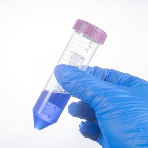 15mL Centrifuge Tubes with 5-Color Screw Caps,Racked[2Recycle Racks*25Tubes],USP VI Grade Polypropylene,Max RCF 12,000xg,Gamma Sterile,PCR Clean,Autoclavable(50PCS, 15mL Racked) in Saudi Arabia