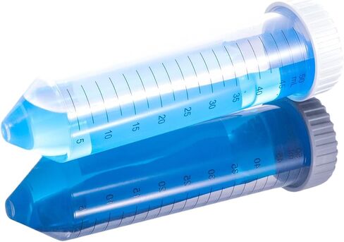 15mL Centrifuge Tubes with 5-Color Screw Caps,Racked[2Recycle Racks*25Tubes],USP VI Grade Polypropylene,Max RCF 12,000xg,Gamma Sterile,PCR Clean,Autoclavable(50PCS, 15mL Racked) in Saudi Arabia