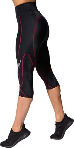 CW-X Women's Stabilyx 3.0 Joint Support 3/4 Capri Compression Tight, High-Rise Leggings with Back Phone Pocket for Running in Kuwait