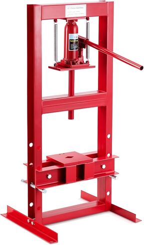 6-Ton Hydraulic Press, Heavy Duty H-Frame Benchtop Hydraulic Shop Press with Press Plates, Adjustable Working Table Height, Black in Saudi Arabia