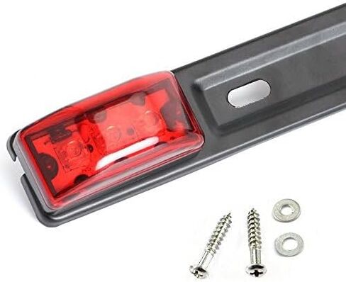 NEW SUN 15" 3 Lights 9 LED Identification Light Bar - 2 Pcs Amber Clearance Waterproof, Black Stainless Steel Braket, Surface Mount Sealed ID Indicator for Trucks Trailers Camper RVs in Saudi Arabia