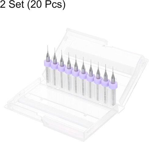 HARFINGTON 5 قطع PCB مجموعة لقم الثقب 1/8 بوصة عرقوب 0.85 مم كربيد التنجستن مايكرو تويست لقم الثقب أدوات لطباعة لوحة الدوائر والمجوهرات البلاستيك الخشب المعدن الناعم in Saudi Arabia