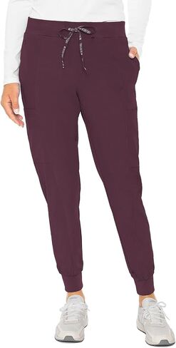 Med Couture Women's Peaches Collection Seamed Jogger Scrub Pant, Gelato, Small Petite in Saudi Arabia