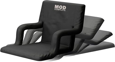 كرسي مقعد الاستاد MOD للمدرجات والمقاعد مع وسادة ظهر مبطنة ودعم مسند للذراع، يتضمن 6 أوضاع رياضية مخصصة قابلة للإمالة مع أحزمة حقيبة ظهر محمولة in Kuwait