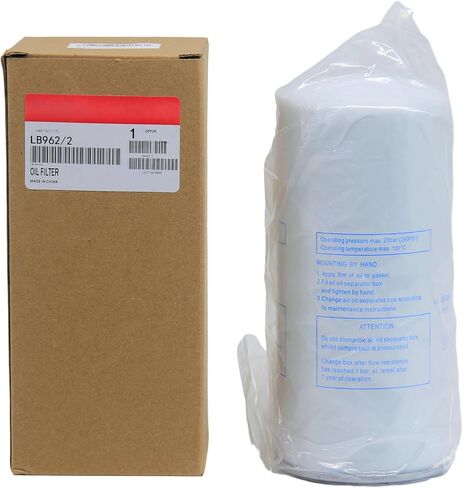 فلتر خرطوشة فاصل الزيت LB962/2 يستبدل 6221347800، 2205406508، 4930658131، 9056292، 410151022، R7432، 7211960000، AS2451 متوافق مع ضاغط الهواء أطلس كوبكو (عبوة من 1) in Kuwait