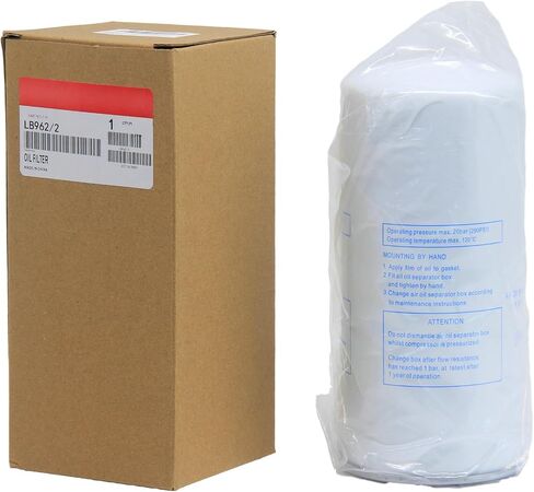 فلتر خرطوشة فاصل الزيت LB962/2 يستبدل 6221347800، 2205406508، 4930658131، 9056292، 410151022، R7432، 7211960000، AS2451 متوافق مع ضاغط الهواء أطلس كوبكو (عبوة من 1) in Kuwait