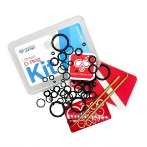Ultimate O-Ring Kit: 60 O-Rings in Scuba Specific Sizes,O-Ring Size Guide & Premium Brass Picks