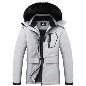 MOERDENG Women's Ski Jacket Waterproof Warm Winter Coat Hooded Snowboarding Jacket Versatile for Hiking & Winter Activities in Kuwait