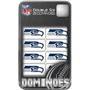 Masterpieces Officially Licensed NFL Detroit Lions 28 Piece Dominoes Game for Adults, For Ages 6+