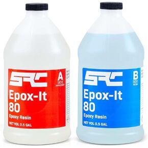 Specialty Resin & Chemical Epox-It 80 (1 Gal)| Clear Epoxy Resin Kit for Beginners & Experts| Clear Epoxy Coating for Bar Top, Countertop, Tabletop|Crystal Clear formula for Jewelry, Art, & Laminating