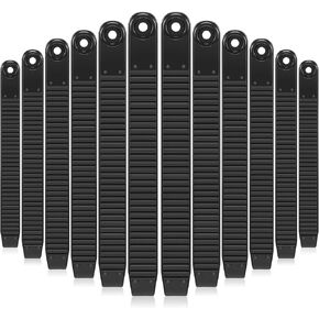 12 Pcs Snowboard Binding Straps Replacement 7.8 x 0.8 Inch Snowboard Ankle Ladder Strap Binding Snowboard Parts Black Snowboard Straps for Bindings Accessories