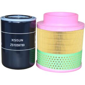 Filter Kit ZS1060579 Air Filter ZS1059789 Oil Filter Compatible and Suitable Air Compressor Replacement Filter Substitute Spare Parts