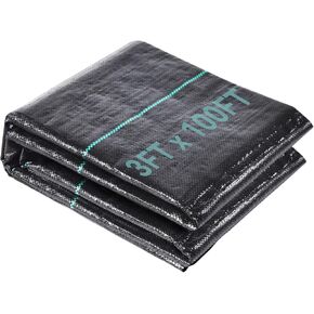 Weed Fabric Barrier Heavy Duty, 5FTx100FT 3.2oz Garden Weed Blocker Fabric, Landscaping Fabric, Weed Control Fabric Ground Cover Gardening Mat