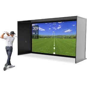 شبكات GoSports Golf Simulator - اختر 10 × 8 قدم أو 14 × 8 قدم - مجموعة كاملة مع إطار ومجموعة شاشة تأثير عالية الدقة in Kuwait