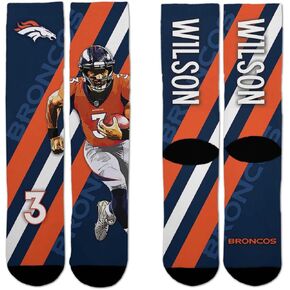 For Bare Feet NFL Youth Player Stripe Sock - Premium Quality Poly Spandex Blend - Boys & Girls - Comfortable on the field on